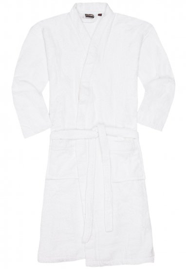 Adamo Joey Bathrobe White - Alusvaatteet & uimavaatteet - Miesten Isot alusvaatteet 