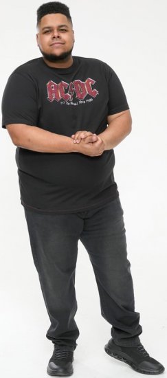 D555 JAILBREAK Official Ac/Dc Printed T-Shirt With Front And Back Print - Black - T-paidat - Isot T-paidat 2XL – 14XL