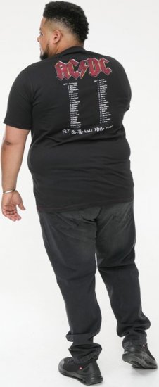 D555 JAILBREAK Official Ac/Dc Printed T-Shirt With Front And Back Print - Black - T-paidat - Isot T-paidat 2XL – 14XL