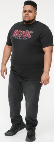 D555 JAILBREAK Official Ac/Dc Printed T-Shirt With Front And Back Print - Black - T-paidat - Isot T-paidat 2XL – 14XL