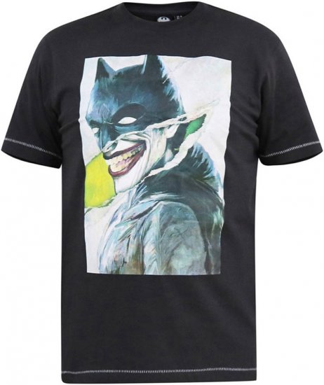 D555 MARTIN Official Batman Printed T-Shirt Washed Black - T-paidat - Isot T-paidat 2XL – 14XL