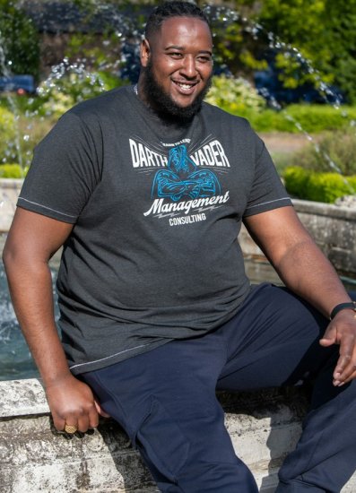 D555 SOLO Official Star Wars Management Consulting Printed T-Shirt Black Reno - T-paidat - Isot T-paidat 2XL – 14XL