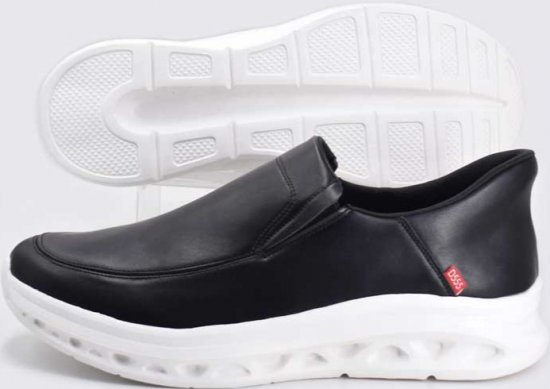 D555 Carlisle 2 Kingsize Hands Free Shoes Black - Miesten Kengät 40-52 - 