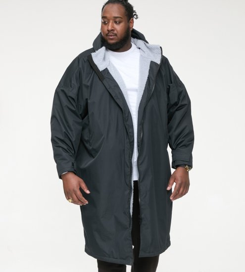D555 Webber Vettä hylkivä takki sherpa-vuorella musta - Takit - Miesten Takit, isot koot – 2XL – 12XL