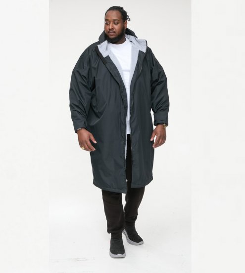 D555 Webber Vettä hylkivä takki sherpa-vuorella musta - Takit - Miesten Takit, isot koot – 2XL – 12XL