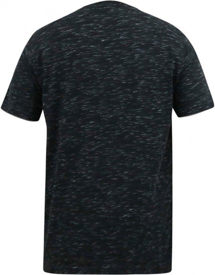D555 ORSTON Reno Fabric Crew Neck T-Shirt With Chest Embroidery Black Reno - T-paidat - Isot T-paidat 2XL – 14XL