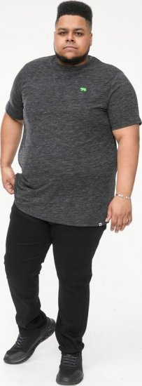 D555 ORSTON Reno Fabric Crew Neck T-Shirt With Chest Embroidery Black Reno - T-paidat - Isot T-paidat 2XL – 14XL