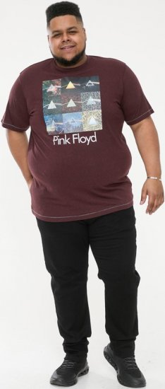 D555 DIVISION Official Pink Floyd Printed T-Shirt Burgundy - T-paidat - Isot T-paidat 2XL – 14XL