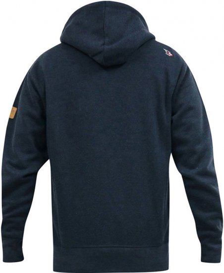 D555 HAMILTON Full Zip Hoody With Authentic 1996 Chest Print Denim - Hupparit ja collegepaidat - Miesten hupparit ja collegepaidat isot koot