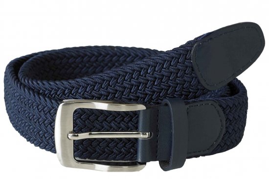 D555 Dani Braided Belt Navy - Vyöt - Pitkät vyöt W40-W70/2XL-8XL
