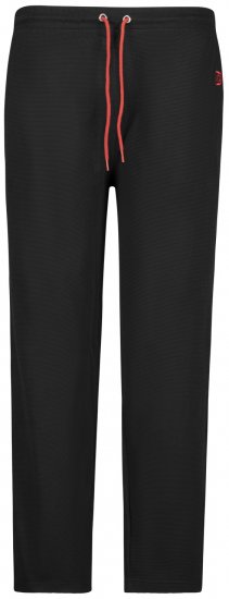 Adamo Matteo Ottoman Sweatpants Black - Collegehousut ja collegeshortsit - Miesten Isot collegehousut ja collegeshortsit