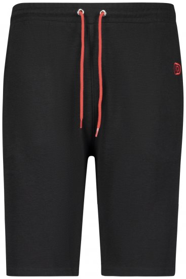 Adamo Marcel Ottoman Sweatshorts Black - Collegehousut ja collegeshortsit - Miesten Isot collegehousut ja collegeshortsit