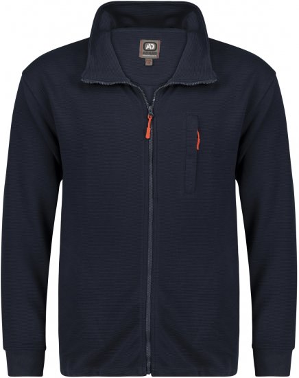 Adamo Max Ottoman Sweatshirt Navy - Hupparit ja Collegepaidat - Miesten hupparit ja collegepaidat isot koot