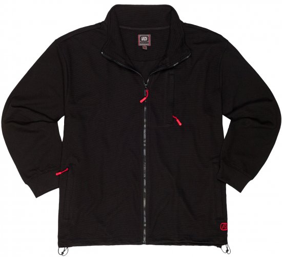 Adamo Max Ottoman Sweatshirt Black - Hupparit ja collegepaidat - Miesten hupparit ja collegepaidat isot koot