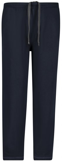 Adamo Athen Sweatpants with Open Hem Navy - Collegehousut ja collegeshortsit - Miesten Isot collegehousut ja collegeshortsit