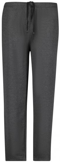 Adamo Athen Sweatpants with Open Hem Charcoal - Collegehousut ja collegeshortsit - Miesten Isot collegehousut ja collegeshortsit