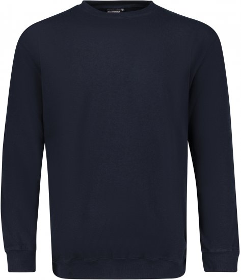 Adamo Athen Crew neck Sweatshirt Navy - Hupparit ja collegepaidat - Miesten hupparit ja collegepaidat isot koot
