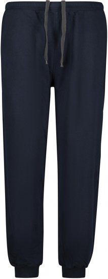 Adamo Athen Sweatpants with Cuffs Navy - Collegehousut ja collegeshortsit - Miesten Isot collegehousut ja collegeshortsit