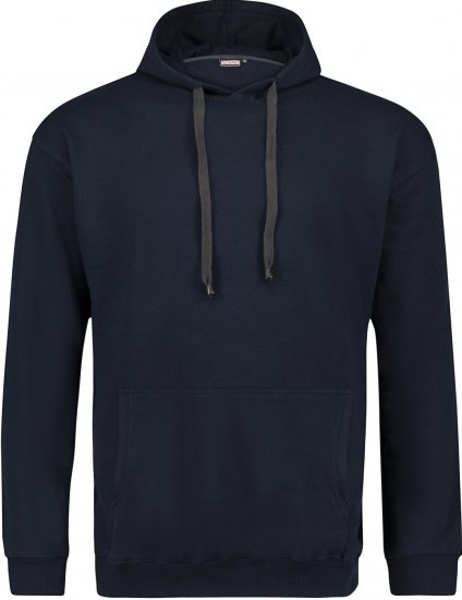 Adamo Athen Hoodie without Zipper Navy - Hupparit ja collegepaidat - Miesten hupparit ja collegepaidat isot koot
