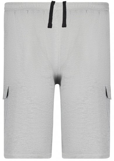 Adamo 159308 Cargoshortsit Harmaameleerattu - Collegehousut ja collegeshortsit - Miesten Isot collegehousut ja collegeshortsit