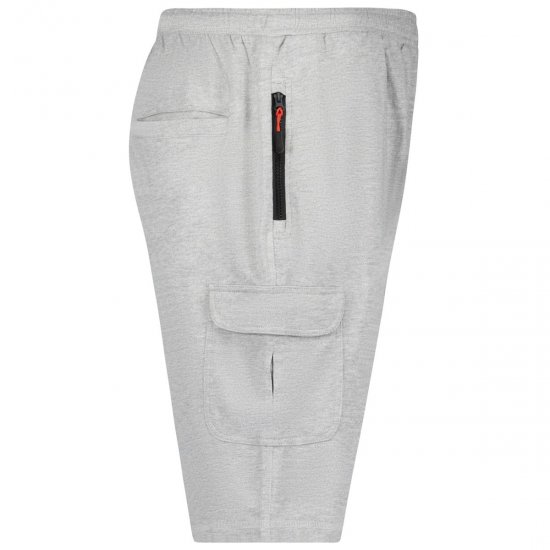 Adamo 159308 Cargoshortsit Harmaameleerattu - Collegehousut ja collegeshortsit - Miesten Isot collegehousut ja collegeshortsit
