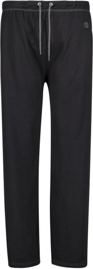 Adamo Markus Sweatpants with draw-cord Black - Collegehousut ja collegeshortsit - Miesten Isot collegehousut ja collegeshortsit