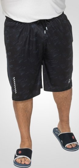 D555 Woking Dry Wear Fully Elasticated Polyester Shorts Navy - Urheiluvaatteet & ulkoilu - Miesten urheiluvaatteet isot koot
