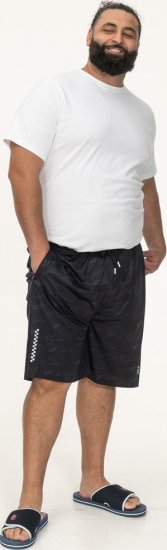 D555 Woking Dry Wear Fully Elasticated Polyester Shorts Navy - Urheiluvaatteet & ulkoilu - Miesten urheiluvaatteet isot koot