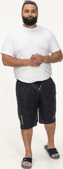 D555 Woking Dry Wear Fully Elasticated Polyester Shorts Navy - Urheiluvaatteet & ulkoilu - Miesten urheiluvaatteet isot koot