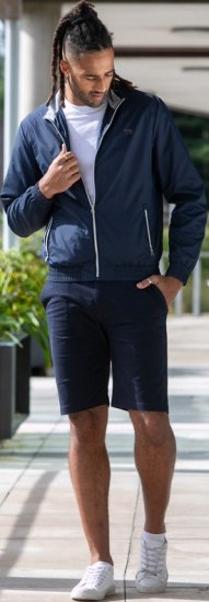 D555 Ealing Lightweight Zip Through Jacket With Zip Pockets Navy - Takit - Miesten Takit, isot koot – 2XL – 12XL