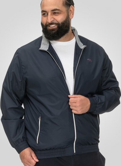 D555 Ealing Lightweight Zip Through Jacket With Zip Pockets Navy - Takit - Miesten Takit, isot koot – 2XL – 12XL