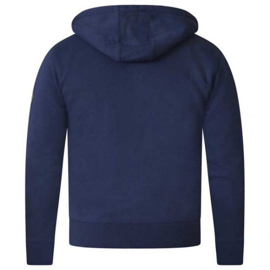 D555 Thurston Full Zip Hoodie Navy - Hupparit ja collegepaidat - Miesten hupparit ja collegepaidat isot koot