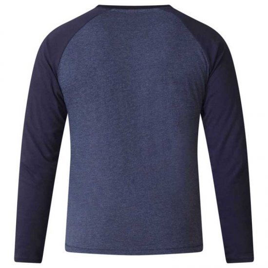 D555 Neill Long Sleeve T-shirt Navy - T-paidat - Isot T-paidat 2XL – 14XL
