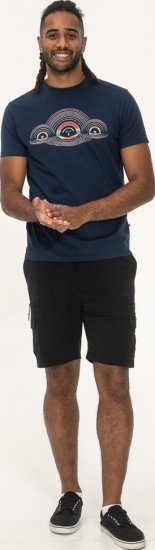 D555 Cheltenham Record With Reflection Printed T-shirt French Navy - T-paidat - Isot T-paidat 2XL – 14XL