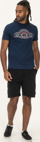 D555 Cheltenham Record With Reflection Printed T-shirt French Navy - T-paidat - Isot T-paidat 2XL – 14XL