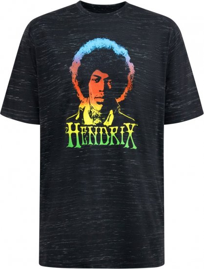 D555 Hendrix Official Jimi Hendrix Printed Crew Neck T-Shirt Black Reno - Bändi T-paidat - 