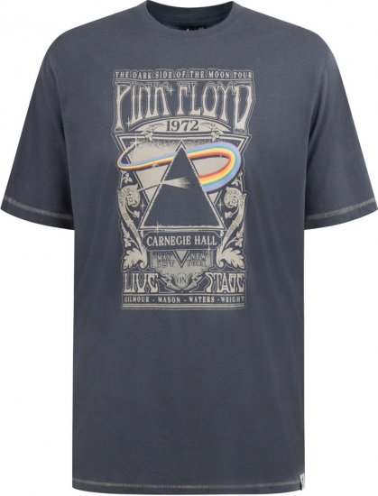 D555 HANLEY Official Pink Floyd Crew Neck T-Shirt Dark Grey - T-paidat - Isot T-paidat 2XL – 14XL