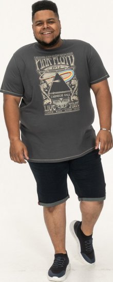 D555 HANLEY Official Pink Floyd Crew Neck T-Shirt Dark Grey - T-paidat - Isot T-paidat 2XL – 14XL