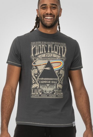 D555 HANLEY Official Pink Floyd Crew Neck T-Shirt Dark Grey - T-paidat - Isot T-paidat 2XL – 14XL
