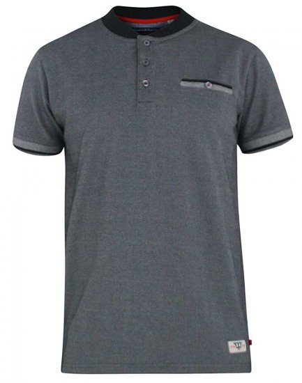 D555 Owen Colorless Polo Charcoal - Pikeepaidat - Miesten isot pikeepaidat