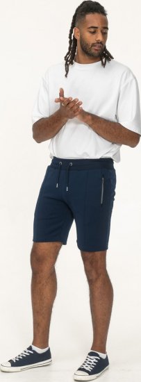 D555 Spalding Elasticated Waist Interlock Shorts Navy - Collegehousut ja collegeshortsit - Miesten Isot collegehousut ja collegeshortsit