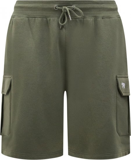 D555 Wigan 1 Elasticated Waist Fleece Cargo Shorts Khaki - Collegehousut ja collegeshortsit - Miesten Isot collegehousut ja collegeshortsit