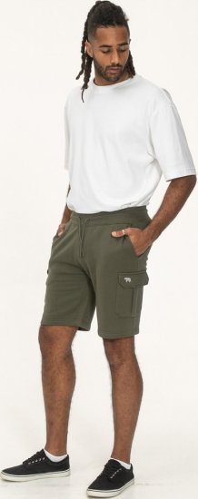 D555 Wigan 1 Elasticated Waist Fleece Cargo Shorts Khaki - Collegehousut ja collegeshortsit - Miesten Isot collegehousut ja collegeshortsit