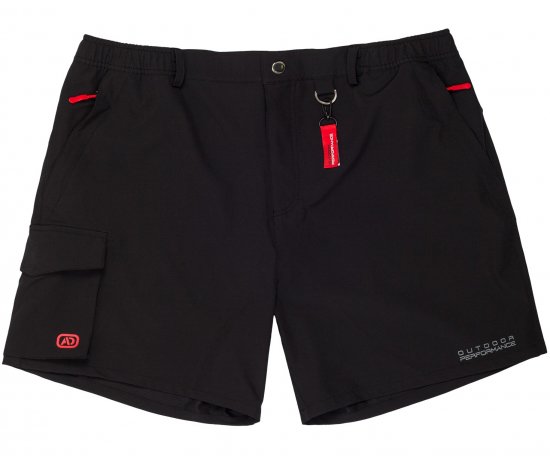 Adamo Tim Outdoor Shorts Black - Urheiluvaatteet & ulkoilu - Miesten urheiluvaatteet isot koot