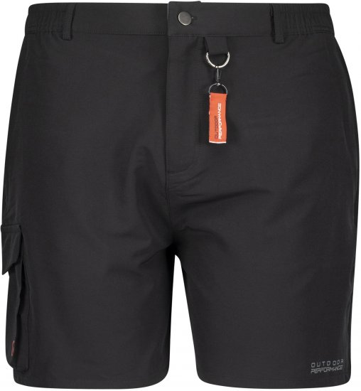 Adamo Tim Outdoor Shorts Black - Urheiluvaatteet & ulkoilu - Miesten urheiluvaatteet isot koot