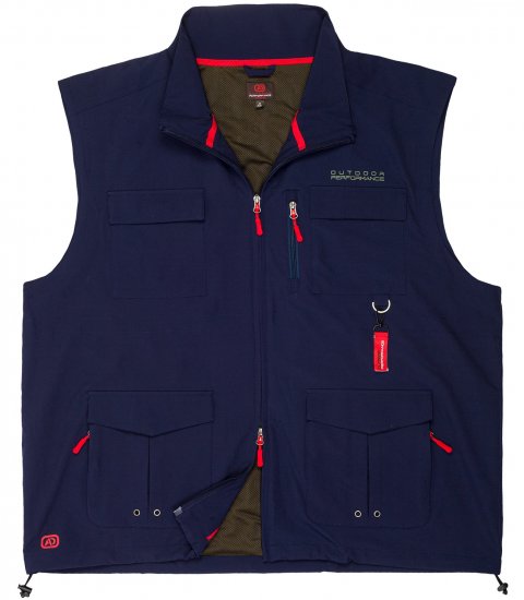 Adamo Tommy Outdoor Vest Navy - Urheiluvaatteet & ulkoilu - Miesten urheiluvaatteet isot koot