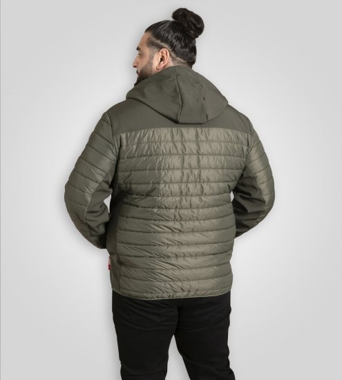 D555 Northfield Hybrid Softshell-takki hupulla khaki - Takit - Miesten Takit, isot koot – 2XL – 12XL