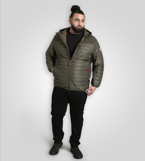 D555 Northfield Hybrid Softshell-takki hupulla khaki - Takit - Miesten Takit, isot koot – 2XL – 12XL