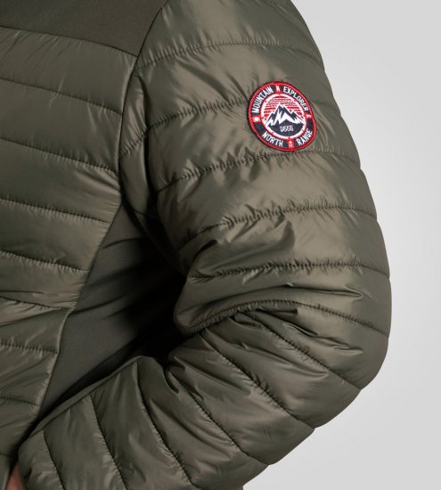 D555 Northfield Hybrid Softshell-takki hupulla khaki - Takit - Miesten Takit, isot koot – 2XL – 12XL