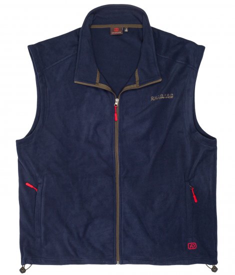 Adamo Montreal Fleece Vest Navy - Urheiluvaatteet & ulkoilu - Miesten urheiluvaatteet isot koot